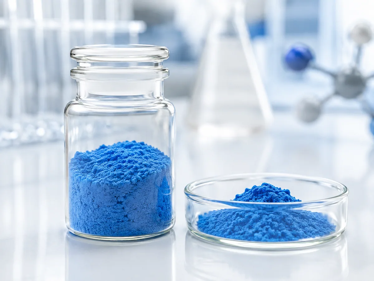 AHK-Cu cosmetic peptide ingredient vial card
