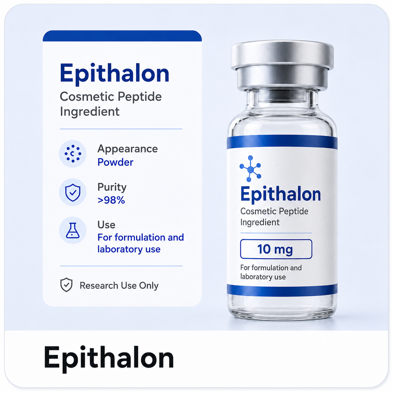 Epitalon research peptide product