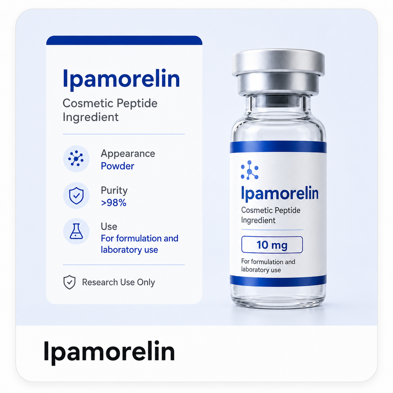 Ipamorelin research peptide product
