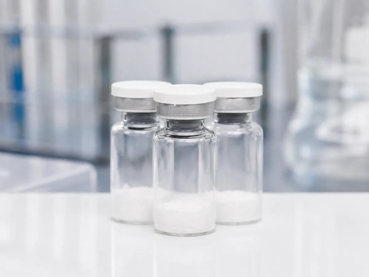 TB-500 lyophilized peptide vials for B2B sample review